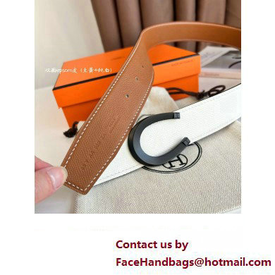 Hermes Luck belt buckle  &  Reversible leather strap 38 mm 06 2023